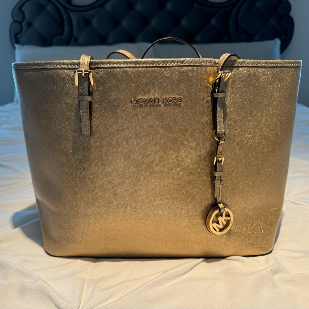 Michael Kors Gold Tote Bag